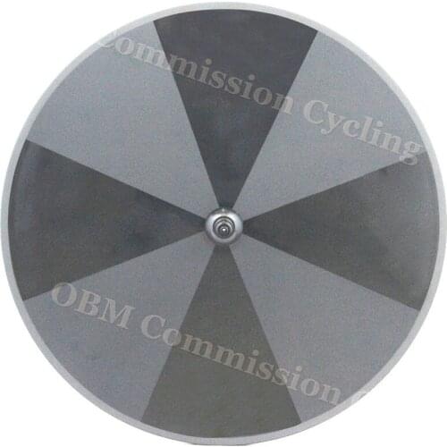 8pcs rear track bike disc wheel racing road carbon wheels fixed gear bike rear carbon disc wheels for TT bike