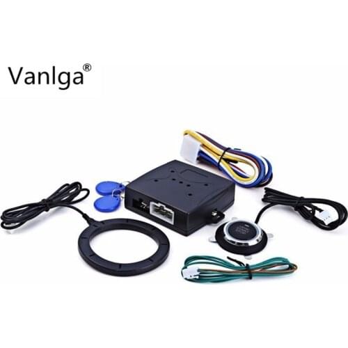 Auto Car Alarm Car Engine Push Start Button RFID Lock Ignition Starter Keyless Entry Start Stop Immobilizer Anti-theft System