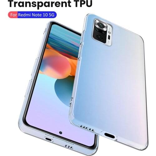Transparent Clear Phone Case For Xiaomi Redmi Note 10 Pro Max Soft TPU Back Cover Redmi Note 10 Pro Note10 Silicone Fundas Case