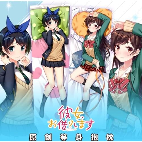 Anime Game Sarashina Ruka Ichinose Chizuru Rent A Girlfriend Dakimakura Hugging Body Pillow Case Pillow Cushion Cover Gifts SM