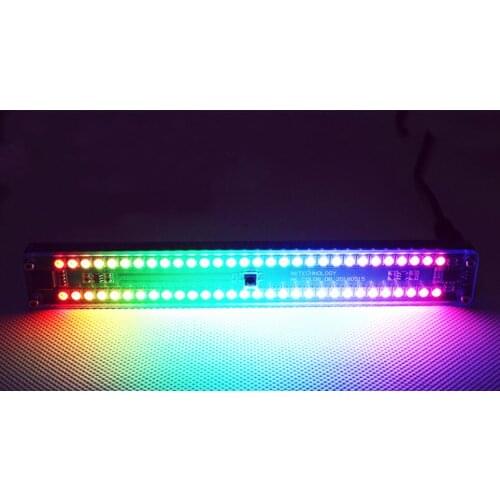 Dual 30 Level Indicator Colorful Music Audio Spectrum Sound Level Indicator VU Meter Screen for amplifiers