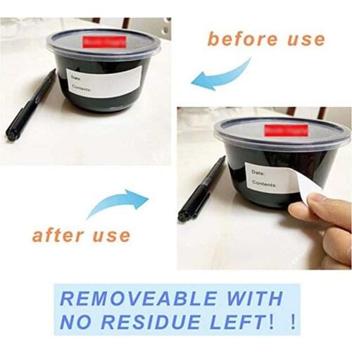 Freezer Labels On Roll, Size 50x25mm, White And Red Date Labels For Kitchen Food