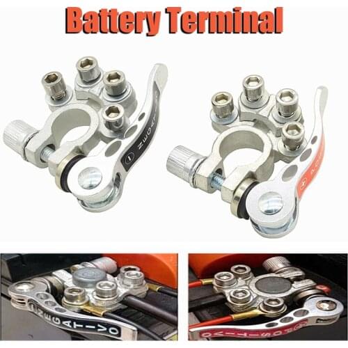 Battery Terminals Toolless Quick Disconnect Main Cable Post Terminal Shut-Off Connectors 12v 6v 24v Terminals For Battery Car