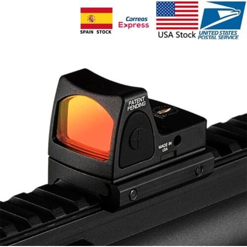 Mini RMR Red Dot Sight Collimator Glock / Shot gun Reflex Sight Scope fit 20mm Weaver Rail For Airsoft / Hunting Rifle