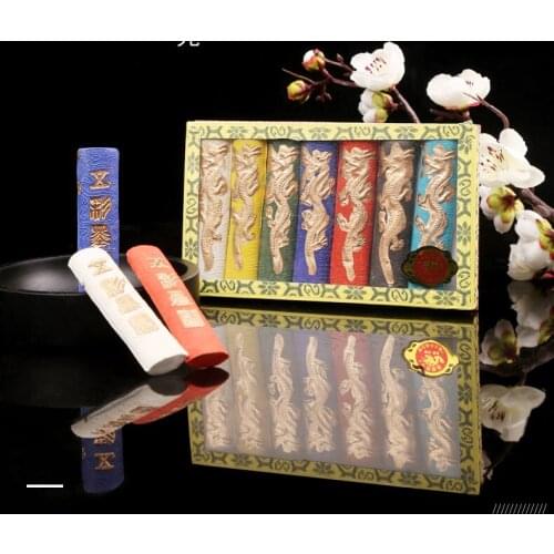 Colorful ink block colorful ink ingot and ink bar Brush calligraphy and traditional Chinese painting The role of grinding