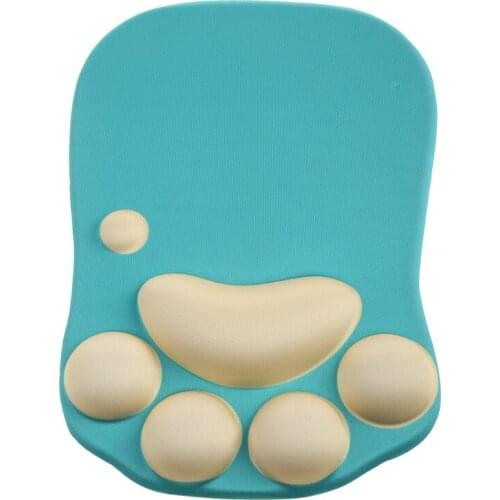 YYDS 3D Cute Mouse Pad Anime Soft Silicone Cat Paw Mouse Pad Wrist Rest Support Memory Foam Gaming Mousepad Mat Cushion