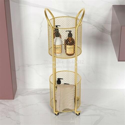 2019 Nordic Pink Multi-function Storage shelf Coffee Table Stroller Flower Stand Living Room Mobile Sofa Side Tables Dining Cart