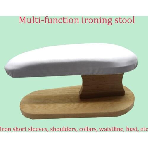 Multi-function ironing sleeve stool small ironing table ironing board household solid wood round ironing stool ironing sleeve ta