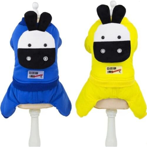 Fashion pet pony cotton padded jacket small and medium sized dog and cat warm winter dog and cat coat clothing Chihuahua