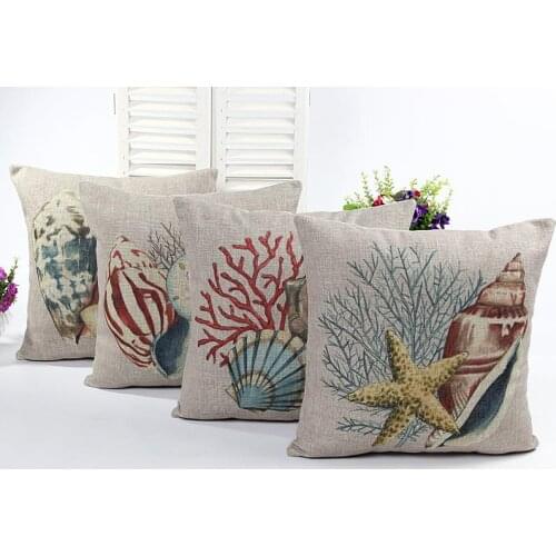 Cushion cover almofadas para sofa cushions home decor chair cushion pillow ocean decorative throw pillows cojines pillow cover