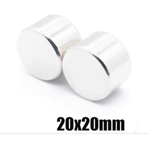 1 pcs 20x20mm N50 Neodymium Magnets Rare Earth Round Supper Strong Grade