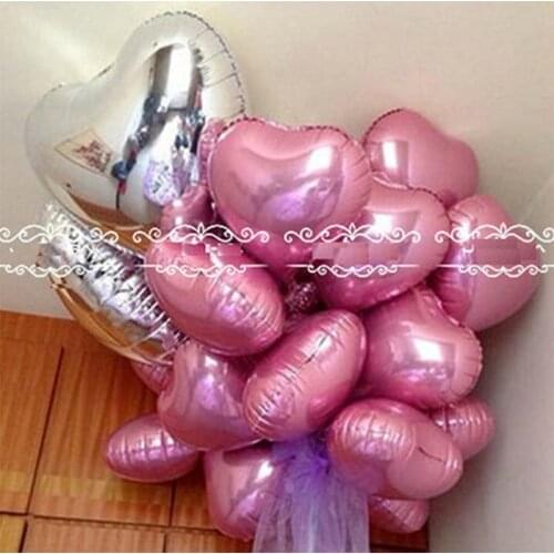 New arrival 18 inch Pink heart Foil balloon party supplies Bar birthday decoration wedding balloon Classic toys Hot sale
