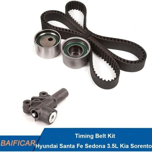 Baificar Brand New Genuine Timing Belt Kits Hydraulic Tensioner For Hyundai Santa Fe XG350 Sedona 3.5L Kia Sorento 2002-2006 OEM