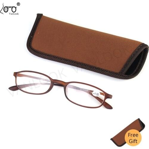 VANLOOK Thin Optics Reading Glasses Mini for Sight Women Men TR90 Clear Ladies Diopter Eyeglasses 1.0 1.5 2.0 2.5 3.0 3.5 4.0