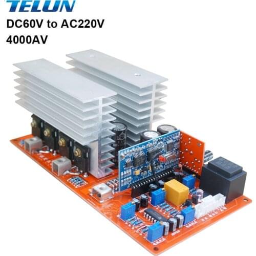 1pcs 4000 AV W input DC60V to output AC220V /110V pure sine inverter board / frequency inverter board Backup Power