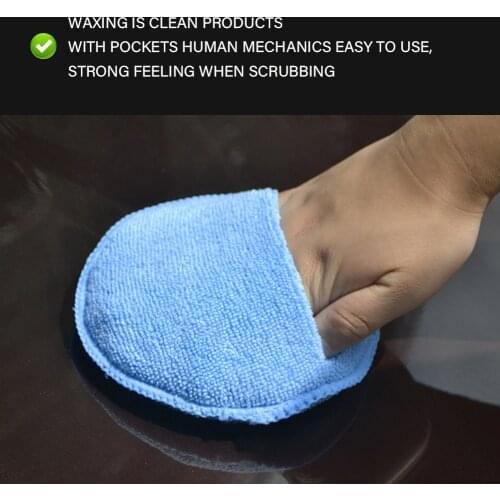 Car Polishing Waxing Sponge 5-inch Microfiber Brush ABS Plastics Washing Cleaning Sponge Brush Car Clean Detail Accessories