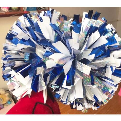 Cheerleader Pom Poms 3/4"x 6" Prastic Cheap Pompom Custom Size Pick Color