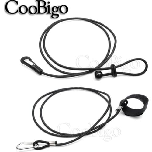 Durable 1.1M Kayak Canoe Paddle Leash Bungee Tied Shock Cord Elastic Rope Fishing Rod Lanyard Protection for Rowing Boat Paddlin