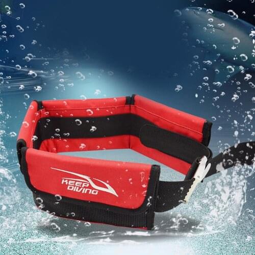 Scuba Adjustable 4/3 Pocket Diving Weight Belt With Stainless Steel Buckle Water Sport Equipment For Underwater Hunting 2 Colors
