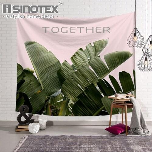 Tropical Plant Pattern Tapestry Bohemian Palm Leaf Cactus Decorative Beach Towel Boho Wall Hanging Blanket Carpet Decor 3 Sizes