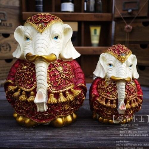 Indian Resin Handicrafts, Modern Home Furnishing, Animal Ornaments, White Elephant Crafts, Home Decor Piggy Bank 2 Size