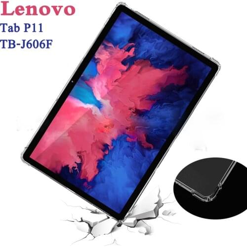 Silicon Case For Lenovo Tab P11 2020 11'' TB-J606F J606N J606L 11 inch Clear Transparent Soft TPU Back Tablet Cover Capa