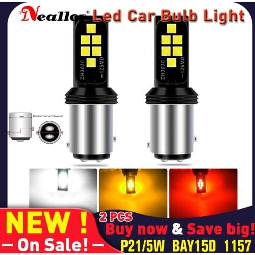 P21/5w Led Canbus 1157 BAY15D 7528 1156 Ba15s T20 W21W Parking Turn Signal Lights Bulbs On Car Accessories Auto Diode Lamps P21w