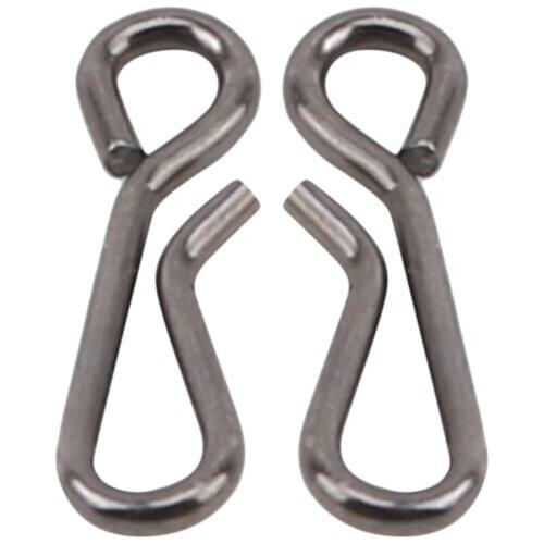 Hanging Snap Tackle Connector Stainless Steel Fishing Accessories Lure Line Hook Fish Carp Tool Pin Rig Sea Solid Rings 50PCS