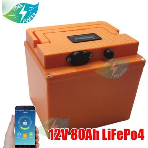 12v Lifepo4 battery pack 80ah lifepo4 12v 80ah lithium battery pack waterproof battery for boat propeller/motor,solar energy,RV