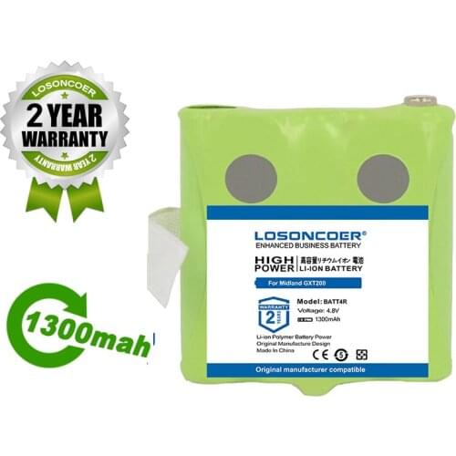 1300mAh BATT4R Ni-MH Battery For Midland GXT200 Walkie-talkie Battery G225 (BATT4R, IXNN4002A, BATT-4R, IXNN4002B, BP40)