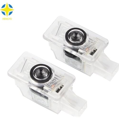 2x Car styling Wireless laser light car door light ghost shadow welcome light logo projector emblem For V60 V40 S60.XC90
