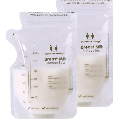 30/60/120pcs Baby Food Storage Breast Milk Storage Bags to Store Milk Bag 250ml BPA Free Freezer Feeding Bags almacenaje leche