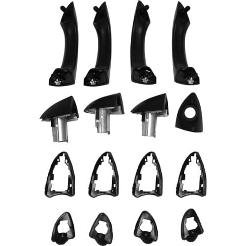 4 PC Front & Rear Outside Exterior Door Handles Set For-BMW X5 E53 2000-2006