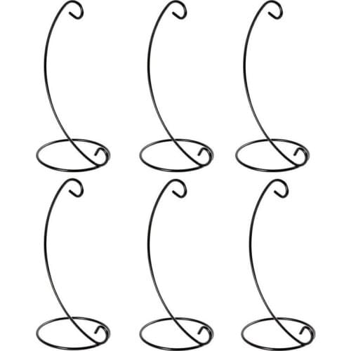 6 Pack) Ornament Display Stand,Iron Hanging Stand Rack Holder for Hanging Glass Globe Air Plant Terrarium, Witch Ball, Christma