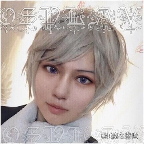 Anime Axis Powers Hetalia Ivan Braginsky Cosplay Wigs Short Heat Resistant Synthetic Hair Wig + Wig Cap