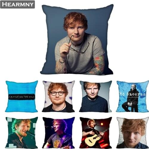 Ed Sheeran Pillow Case For Home Decorative Pillows Cover Invisible Zippered Throw PillowCases 40X40,45X45cm