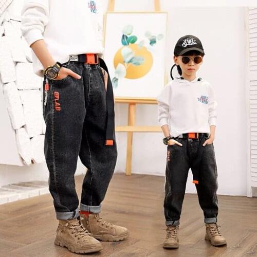 Children Pants Autumn Jeans Big Boys Leggings Spring Teenage Toddler Casual Kids Trousers For Boys Clothes Age 3-14 Years