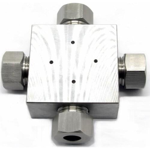 Waterjet Ultra High Pressure fittings A-0777-2 hp 38 Cross 3/8 for Fitting spare parts water pump jet cutting parts