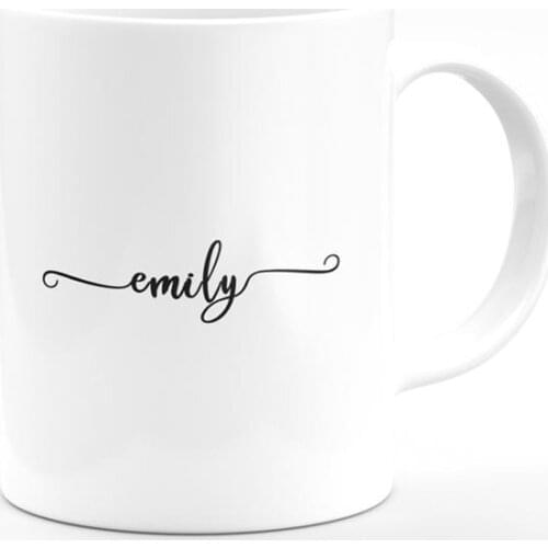 Custom Name Mug, Personalized Mug, Custom Mug, Name Mug, Floral Mug, Personalized Gift, Bridesmaid Gift, Personalized Name Mugs