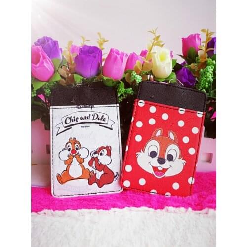 Disney Chip & Dale squirrel Cartoon Plush Purse dolls Plush Stuffed Card Coin Purse Animal bags Holder Cash soft Gifts NEW