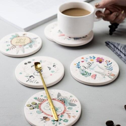 1 PC Table Pad Silicone Insulation Placemat Cup Bowl Mat Home Decor Durable Cartoon Pattern Coaster Tableware