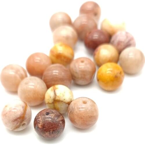 Natural Stone Sunstone Beads Round Loose Spacer Beads 8mm for Jewelry Making Accessories Bracelet Necklace
