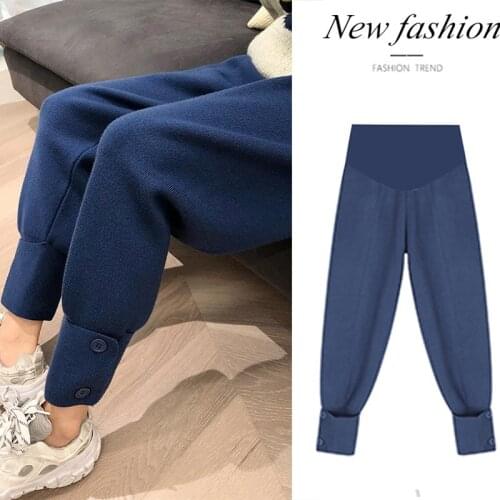 Women Warm Winter Maternity Clothes Thickening Pregnancy Trousers Clothing Velvet Maternity Leggings Pants For Pregnant