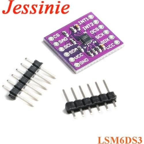 LSM6DS3 Sensor 3-axis Accelerometer + 3-axis Gyroscope 6-axis Inertial Sensor Module SPI/IIC Interface 3.3V CJMCU-663