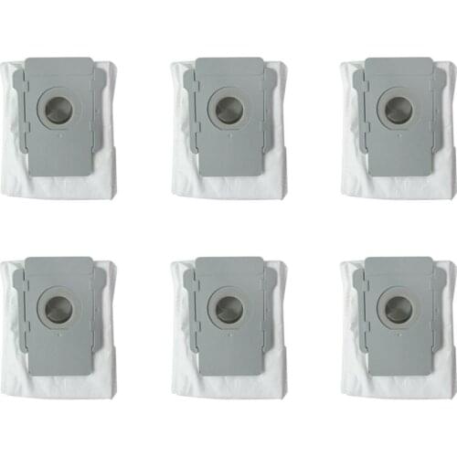 6pcs Vacuum Cleaner Dust Bag Filter Bags for irobot roomba i7 i7+ Plus E5 E6 Robotic Vacuum Clean Base Dirt Disposal Parts