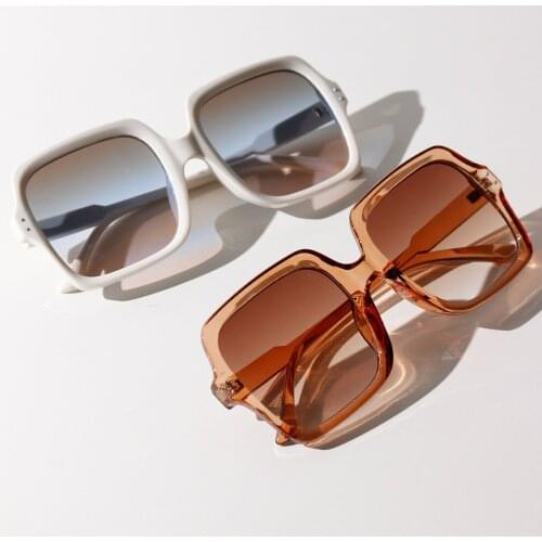 Fashionable Square Oversized Sunglasses Women Men Luxury Brand Designer Sun Glasses Famale Male Retro Eyewear UV400 Shades