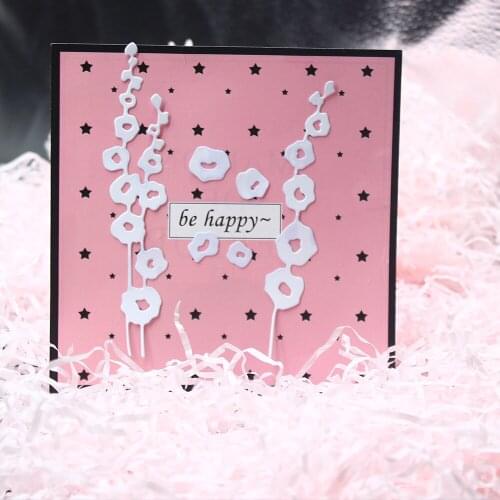 New Hollyhocks Die Set Flower Metal Cutting Dies New 2019 for Card Making Scrapbooking DIY Album Paper Craft Die Cut