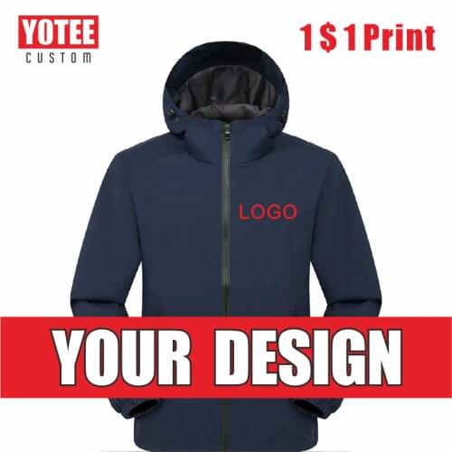 YOTEE2021 Autumn And Winter Thin Jacket Logo Custom Jacket Company Brand Logo Embroidery/Printing Casual Outdoor Windbreaker