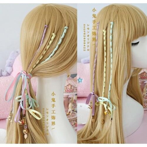 Japan and South Korea braided hair rope hair accessories head rope braided hair machine hair braided hair bell headband