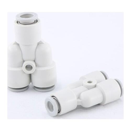 SMC type KJU / KQ2U04 / 06-M3 / M5 / M6 / 01/02/03/04 Y type three-way air pipe pneumatic parts joint pneumatic white joint PX